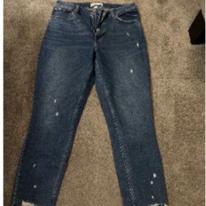 Abercrombie & Fitch Curve Love Distressed Skinny Jeans size 10